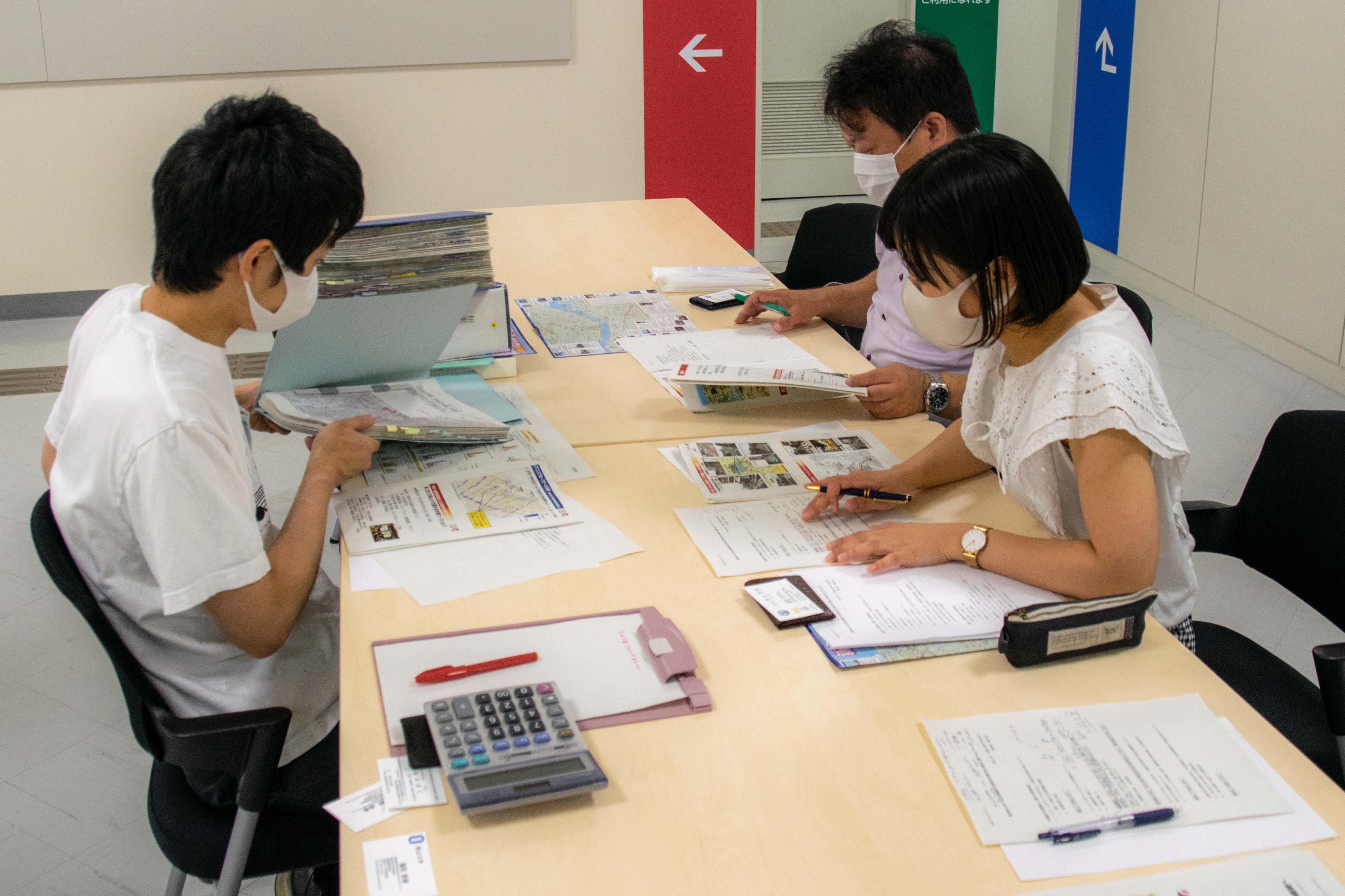 日和山小学校区現地観察