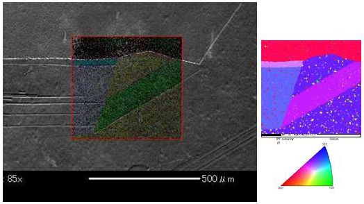 EBSPによる結晶粒界解析
