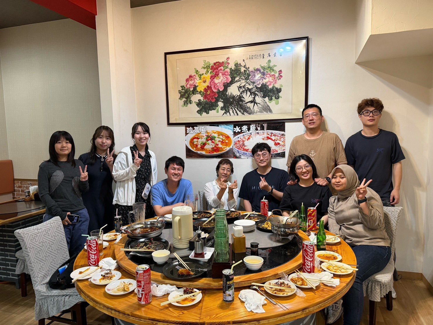 賀裕涵さんの送別会 集合写真